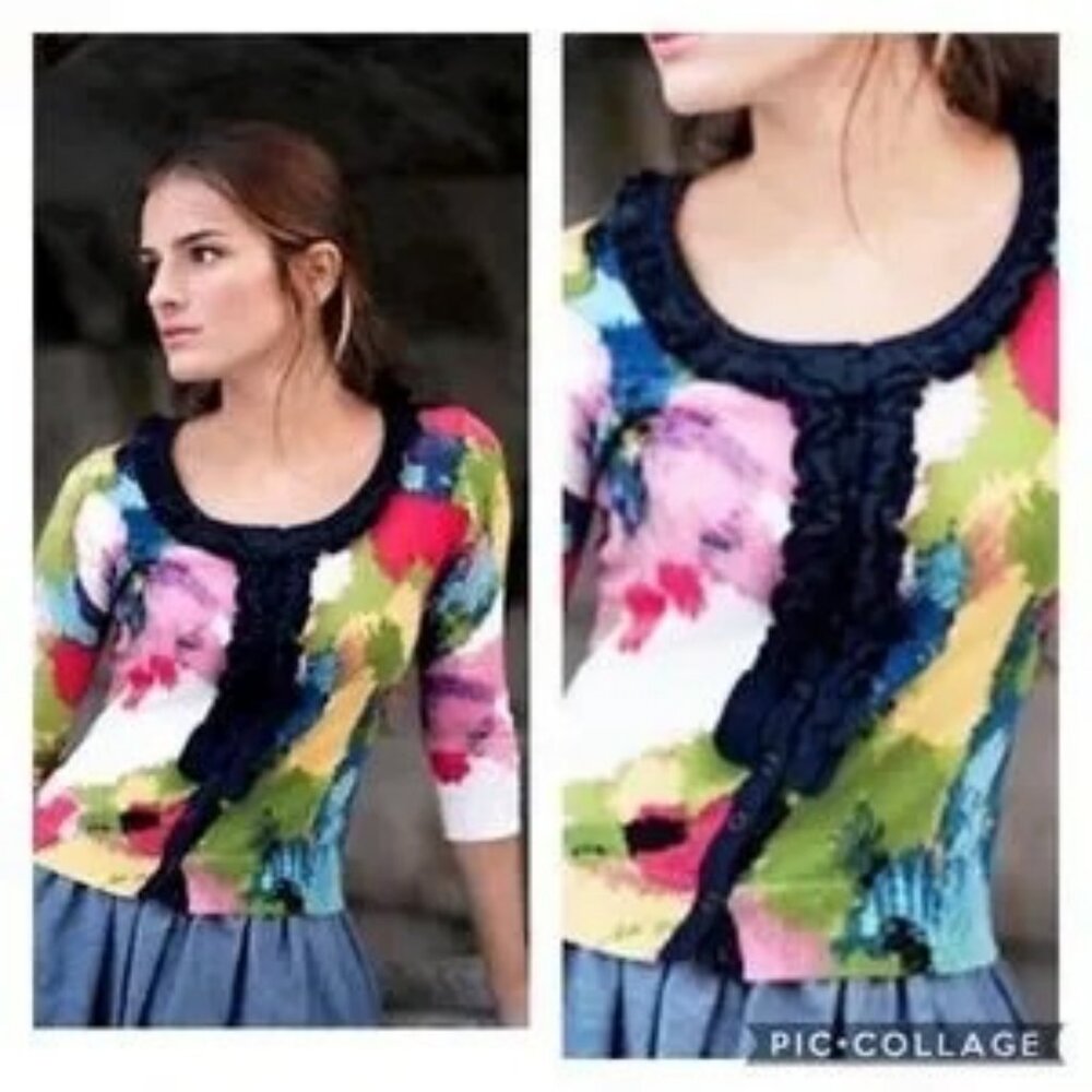 Anthropologie Tabitha “Alley of Imagination” Cardigan